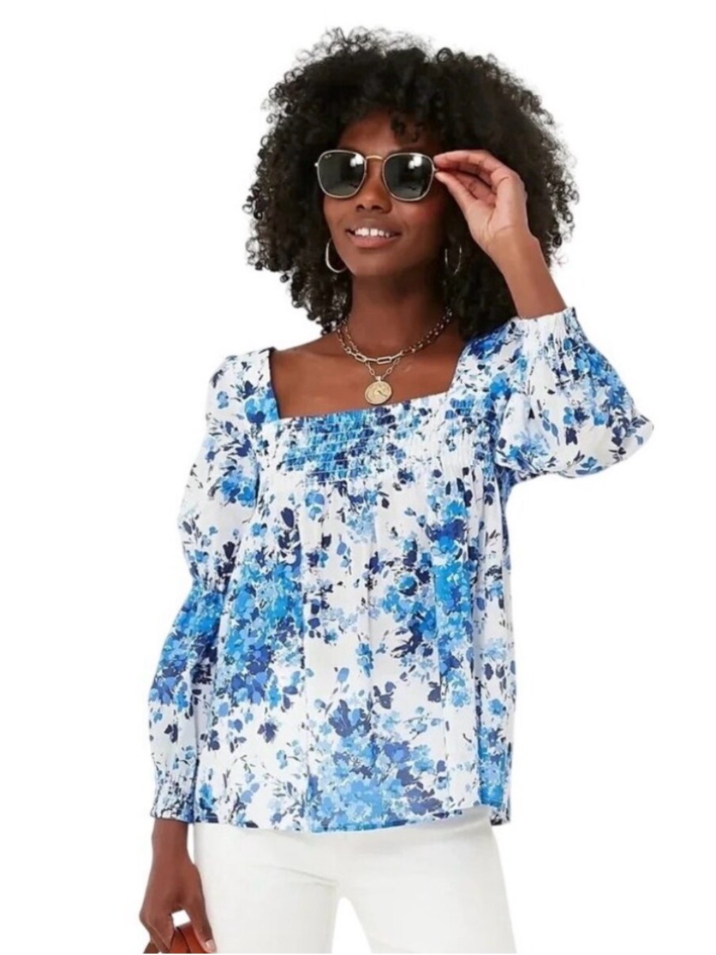 Tuckernuck Bluebell Meadows Tilly Top Blouse Nwt Xxs 2xs